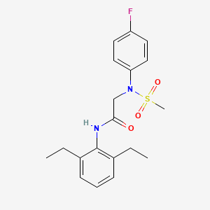 N~1~-(2,6-diethylphenyl)-N~2~-(4-fluorophenyl)-N~2~-(methylsulfonyl)glycinamide