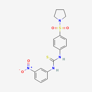 N-(3-nitrophenyl)-N'-[4-(1-pyrrolidinylsulfonyl)phenyl]thiourea