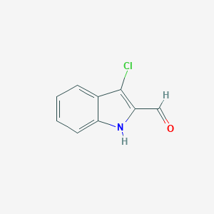 molecular formula C9H6ClNO B035255 3-Chloro-1H-indole-2-carbaldehyde CAS No. 110912-15-7