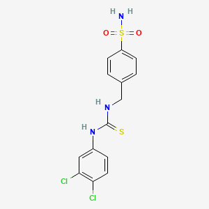 4-[({[(3,4-dichlorophenyl)amino]carbonothioyl}amino)methyl]benzenesulfonamide