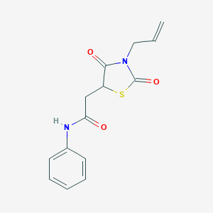 2-(3-allyl-2,4-dioxothiazolidin-5-yl)-N-phenylacetamide