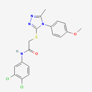 N-(3,4-dichlorophenyl)-2-{[4-(4-methoxyphenyl)-5-methyl-4H-1,2,4-triazol-3-yl]thio}acetamide