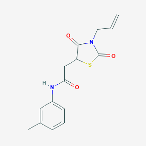 2-(3-allyl-2,4-dioxothiazolidin-5-yl)-N-(m-tolyl)acetamide