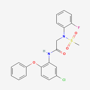 N~1~-(5-chloro-2-phenoxyphenyl)-N~2~-(2-fluorophenyl)-N~2~-(methylsulfonyl)glycinamide