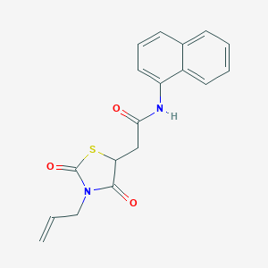 molecular formula C18H16N2O3S B352561 2-(3-allyl-2,4-dioxothiazolidin-5-yl)-N-(naphthalen-1-yl)acetamide CAS No. 878989-84-5