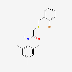 2-[(2-bromobenzyl)thio]-N-mesitylacetamide