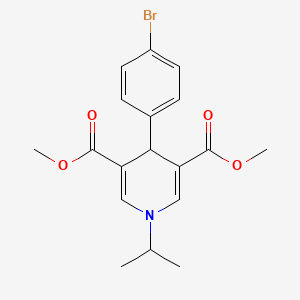 3,5-DIMETHYL 4-(4-BROMOPHENYL)-1-(PROPAN-2-YL)-1,4-DIHYDROPYRIDINE-3,5-DICARBOXYLATE