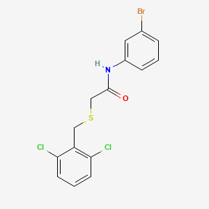 N-(3-bromophenyl)-2-[(2,6-dichlorobenzyl)thio]acetamide