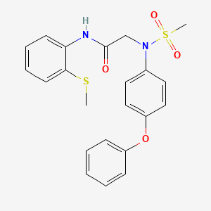 N~2~-(methylsulfonyl)-N~1~-[2-(methylthio)phenyl]-N~2~-(4-phenoxyphenyl)glycinamide