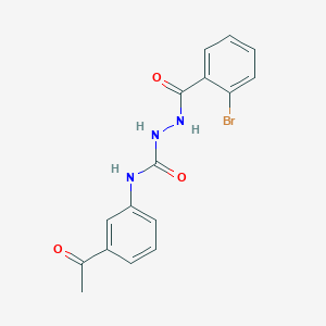 N-(3-acetylphenyl)-2-(2-bromobenzoyl)hydrazinecarboxamide