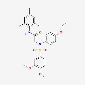 N~2~-[(3,4-dimethoxyphenyl)sulfonyl]-N~2~-(4-ethoxyphenyl)-N-(2,4,6-trimethylphenyl)glycinamide