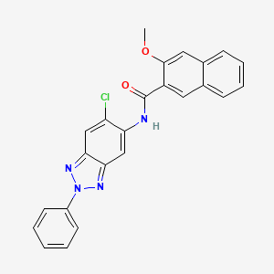 N-(6-chloro-2-phenyl-2H-1,2,3-benzotriazol-5-yl)-3-methoxy-2-naphthamide