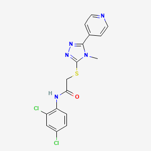 N-(2,4-dichlorophenyl)-2-{[4-methyl-5-(4-pyridinyl)-4H-1,2,4-triazol-3-yl]thio}acetamide