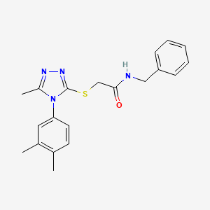 N-benzyl-2-{[4-(3,4-dimethylphenyl)-5-methyl-4H-1,2,4-triazol-3-yl]thio}acetamide