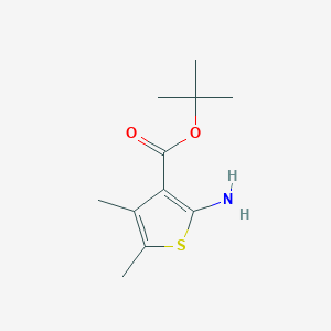 molecular formula C11H17NO2S B035258 叔丁基 2-氨基-4,5-二甲基噻吩-3-羧酸酯 CAS No. 108354-76-3