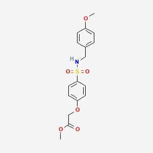 Methyl 2-[4-[(4-methoxyphenyl)methylsulfamoyl]phenoxy]acetate