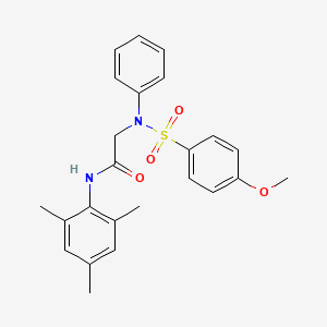 N~1~-mesityl-N~2~-[(4-methoxyphenyl)sulfonyl]-N~2~-phenylglycinamide