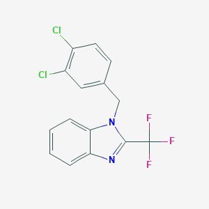 1-[(3,4-dichlorophenyl)methyl]-2-(trifluoromethyl)-1H-1,3-benzodiazole