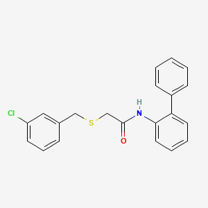 N-2-biphenylyl-2-[(3-chlorobenzyl)thio]acetamide