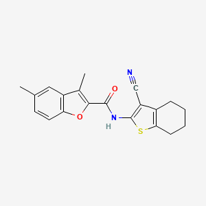 N-(3-cyano-4,5,6,7-tetrahydro-1-benzothien-2-yl)-3,5-dimethyl-1-benzofuran-2-carboxamide