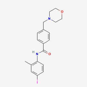 N-(4-iodo-2-methylphenyl)-4-(morpholin-4-ylmethyl)benzamide