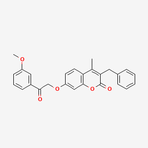 3-benzyl-7-[2-(3-methoxyphenyl)-2-oxoethoxy]-4-methyl-2H-chromen-2-one