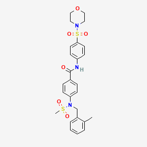 4-[(2-methylbenzyl)(methylsulfonyl)amino]-N-[4-(4-morpholinylsulfonyl)phenyl]benzamide