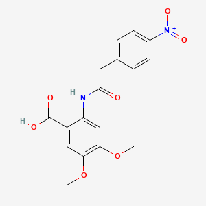 4,5-dimethoxy-2-{[(4-nitrophenyl)acetyl]amino}benzoic acid