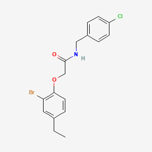 2-(2-bromo-4-ethylphenoxy)-N-(4-chlorobenzyl)acetamide