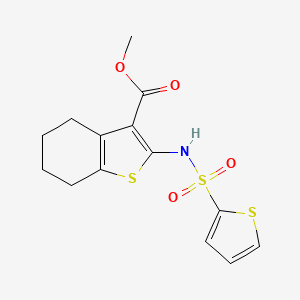 methyl 2-[(2-thienylsulfonyl)amino]-4,5,6,7-tetrahydro-1-benzothiophene-3-carboxylate