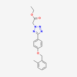 ethyl (5-{4-[(2-methylbenzyl)oxy]phenyl}-2H-tetrazol-2-yl)acetate