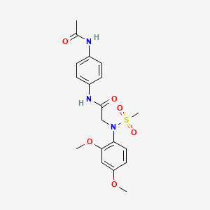 N~1~-[4-(acetylamino)phenyl]-N~2~-(2,4-dimethoxyphenyl)-N~2~-(methylsulfonyl)glycinamide