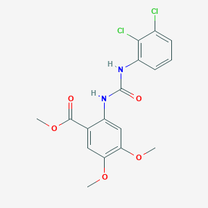 METHYL 2-{[(2,3-DICHLOROANILINO)CARBONYL]AMINO}-4,5-DIMETHOXYBENZOATE