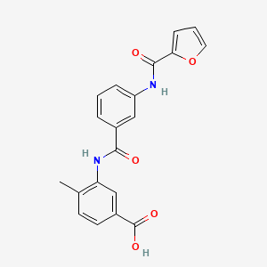 3-{[3-(2-furoylamino)benzoyl]amino}-4-methylbenzoic acid