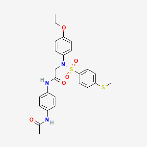 N~1~-[4-(acetylamino)phenyl]-N~2~-(4-ethoxyphenyl)-N~2~-{[4-(methylthio)phenyl]sulfonyl}glycinamide