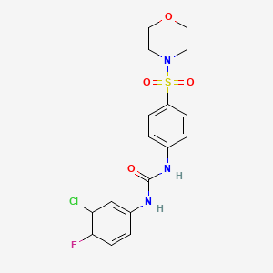 N-(3-CHLORO-4-FLUOROPHENYL)-N'-[4-(MORPHOLINOSULFONYL)PHENYL]UREA