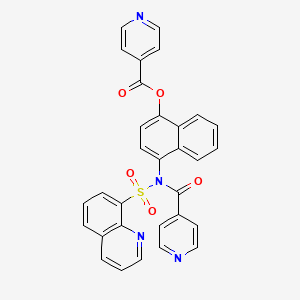 4-[isonicotinoyl(8-quinolinylsulfonyl)amino]-1-naphthyl isonicotinate