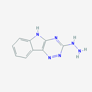 molecular formula C9H8N6 B352630 3-hydrazino-5H-[1,2,4]triazino[5,6-b]indole CAS No. 420102-20-1
