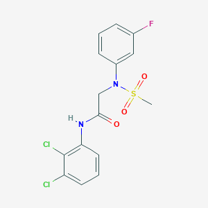 N~1~-(2,3-dichlorophenyl)-N~2~-(3-fluorophenyl)-N~2~-(methylsulfonyl)glycinamide