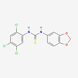 1-(1,3-Benzodioxol-5-yl)-3-(2,4,5-trichlorophenyl)thiourea