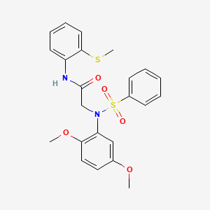 N~2~-(2,5-dimethoxyphenyl)-N~1~-[2-(methylthio)phenyl]-N~2~-(phenylsulfonyl)glycinamide