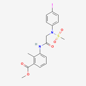 methyl 3-{[N-(4-iodophenyl)-N-(methylsulfonyl)glycyl]amino}-2-methylbenzoate