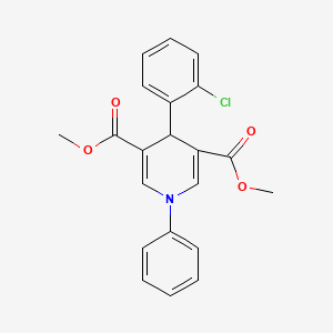 dimethyl 4-(2-chlorophenyl)-1-phenyl-1,4-dihydro-3,5-pyridinedicarboxylate