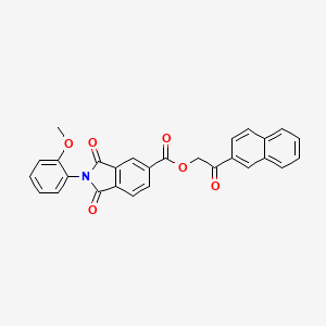 2-(2-naphthyl)-2-oxoethyl 2-(2-methoxyphenyl)-1,3-dioxo-5-isoindolinecarboxylate