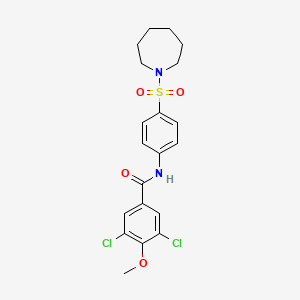 N-[4-(azepan-1-ylsulfonyl)phenyl]-3,5-dichloro-4-methoxybenzamide