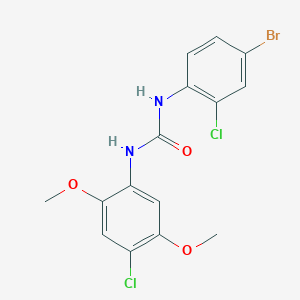 1-(4-Bromo-2-chlorophenyl)-3-(4-chloro-2,5-dimethoxyphenyl)urea