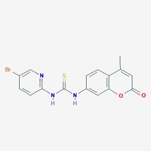 N-(5-bromo-2-pyridinyl)-N'-(4-methyl-2-oxo-2H-chromen-7-yl)thiourea