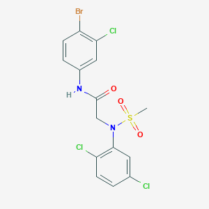 N~1~-(4-bromo-3-chlorophenyl)-N~2~-(2,5-dichlorophenyl)-N~2~-(methylsulfonyl)glycinamide