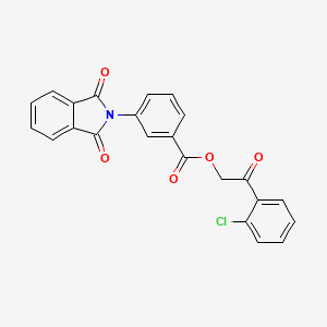 2-(2-chlorophenyl)-2-oxoethyl 3-(1,3-dioxo-1,3-dihydro-2H-isoindol-2-yl)benzoate