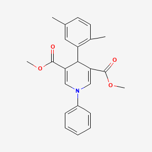 dimethyl 4-(2,5-dimethylphenyl)-1-phenyl-1,4-dihydro-3,5-pyridinedicarboxylate